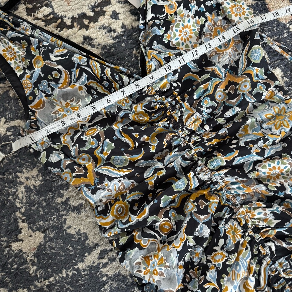 NWT Veronica Beard Jackson Paisley Print Dress in Black Multi Women's Size 2 - Picture 9 of 9